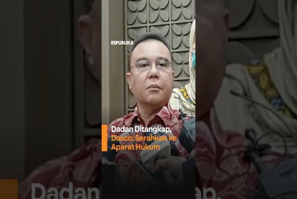 Dadan Ditangkap Dasco Serahkan ke Aparat Hukum