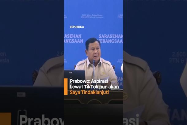 Prabowo Aspirasi Lewat TikTok pun akan Saya Tindaklanjuti