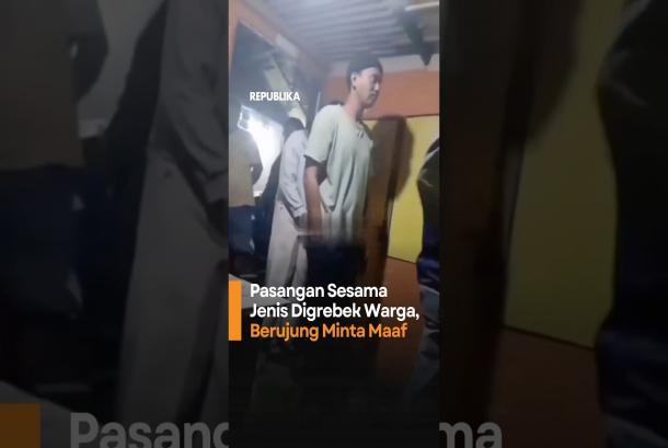 Pasangan Sesama Jenis Digrebek Warga Berujung Minta Maaf