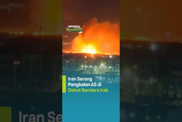 Iran Serang Pangkalan AS di Dekat Bandara Irak