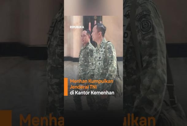 Menhan Kumpulkan Jenderal TNI di Kantor Kemenhan