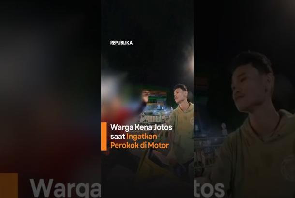 Warga Kena Jotos saat Ingatkan Pemotor yang Merokok