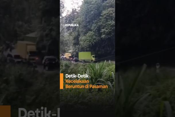 DetikDetik Kecelakaan Beruntun di Pasaman