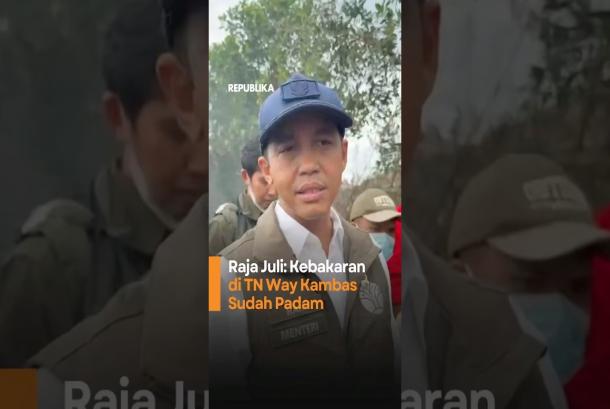 Raja Juli Kebakaran di TN Way Kambas Sudah Padam