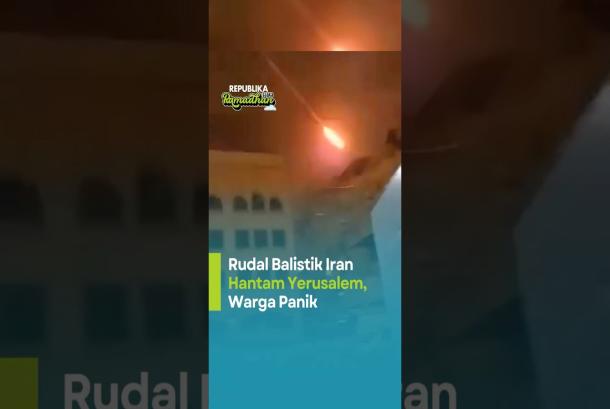 Rudal Balistik Iran Hantam Yerussalem Warga Panik