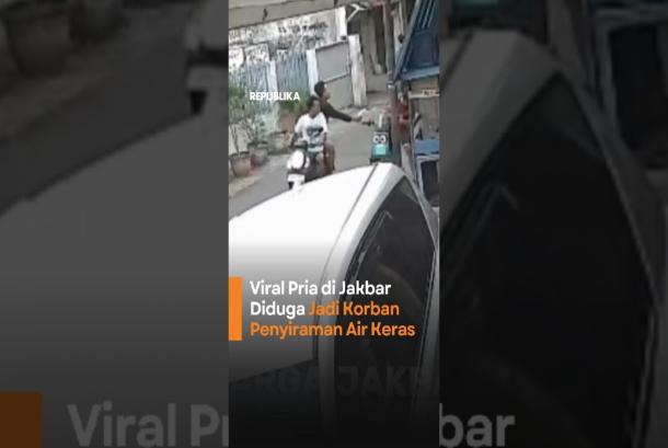 Viral Pria di Jakbar Diduga Jadi Korban Penyiraman Air Keras