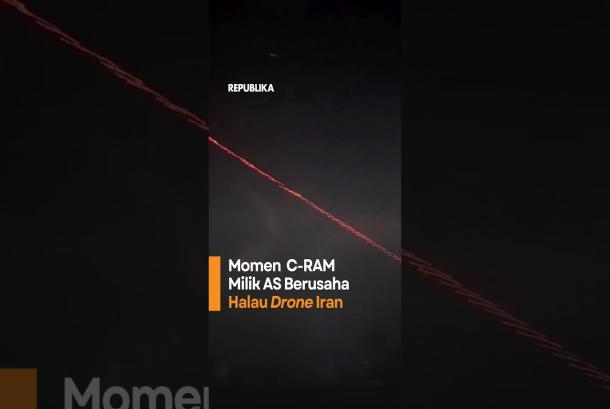 Momen CRAM Milik AS Berusaha Halau Drone Iran