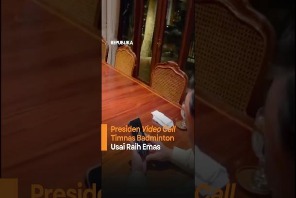 Presiden Video Call Timnas Badminton Usai Raih Emas