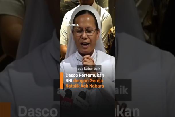 Dasco Pertemukan BNI dengan Gereja Katolik Aek Nabara