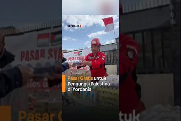 Pasar Gratis untuk Pengungsi Palestina di Yordania