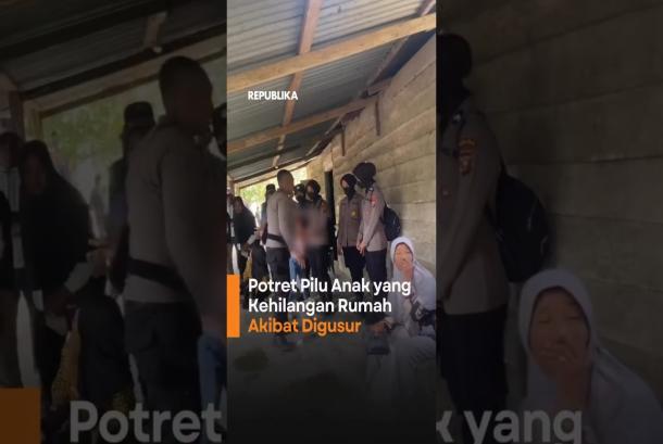 Tangisan Pilu Anak yang Kehilangan Rumah Akibat Digusur