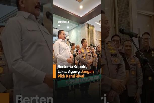 Bertemu Kapolri Jaksa Agung Jangan Pikir Kami Rival