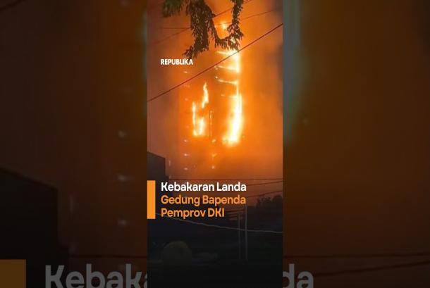 Kebakaran Landa Gedung Bapenda Pemprov DKI