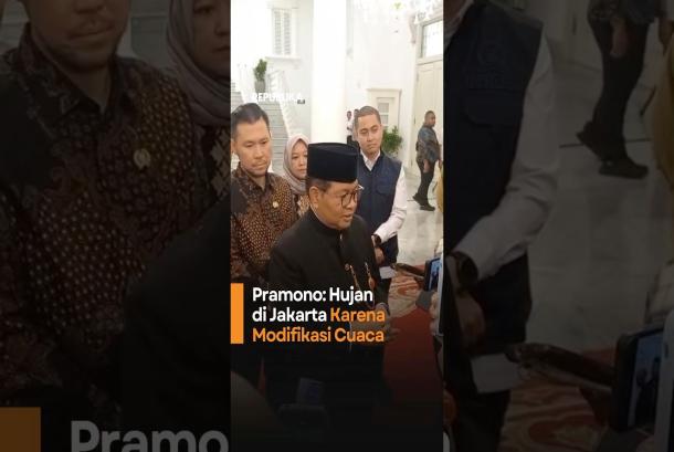 Pramono Hujan di Jakarta Karena Modifikasi Cuaca