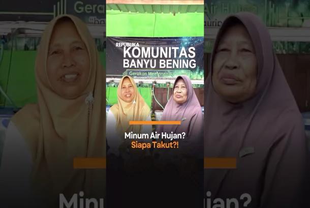 Minum Air Hujan Siapa Takut