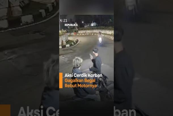 Aksi Cerdik Korban Gagalkan Begal Rebut Motornya