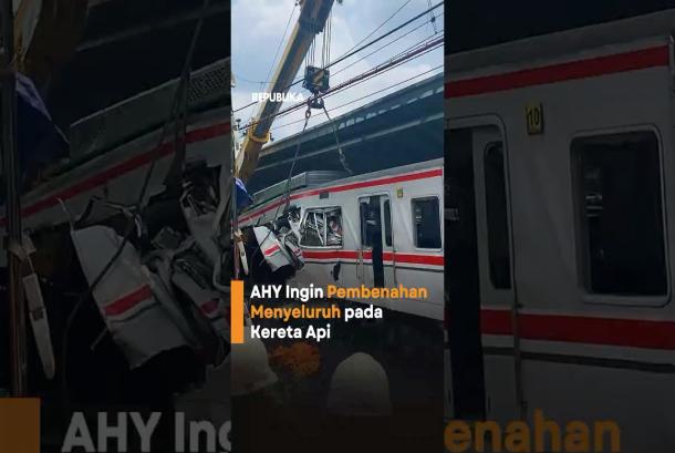 AHY Ingin Pembenahan Menyeluruh pada Kereta Api Indonesia