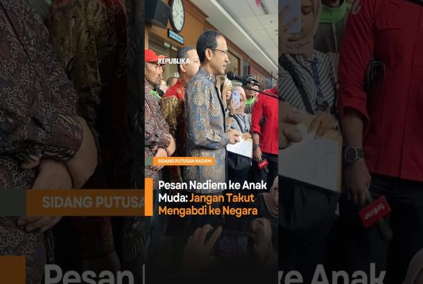 Pesan Nadiem ke Anak Muda Jangan Takut Mengabdi ke Negara