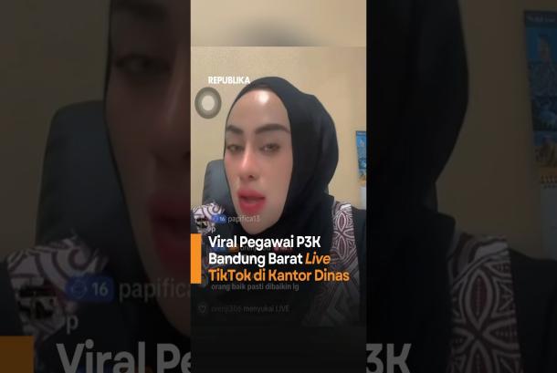 Viral Pegawai P3K Bandung Barat Live TikTok di Kantor Dinas