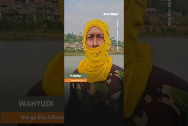 Surutnya Situ Ciburuy Jadi Rezeki Nelayan Dadakan