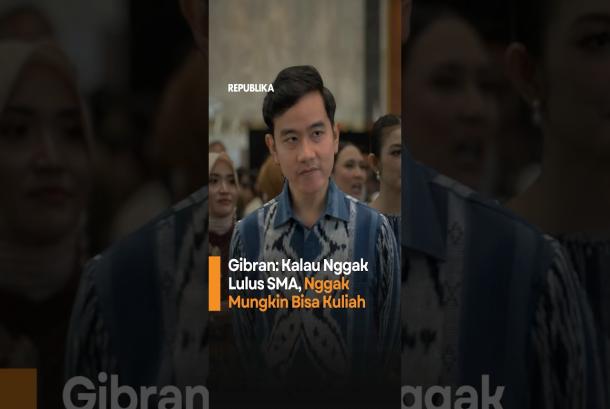 Gibran Kalau Nggak Lulus SMA Nggak Mungkin Bisa Kuliah
