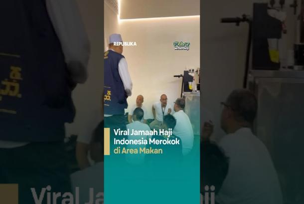 Viral Jamaah Haji Indonesia Merokok di Area Makan