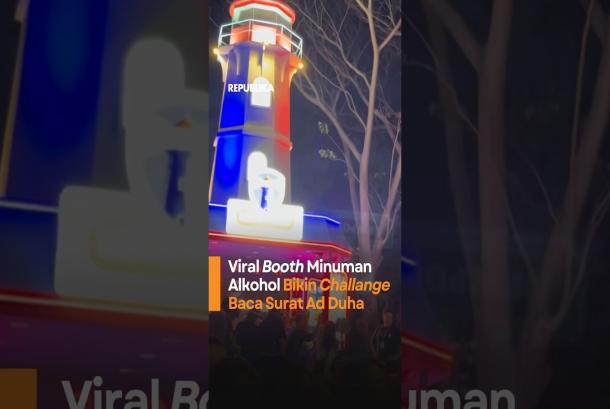 Viral Booth Minuman Alkohol Bikin Challange Baca Surat Ad Duha