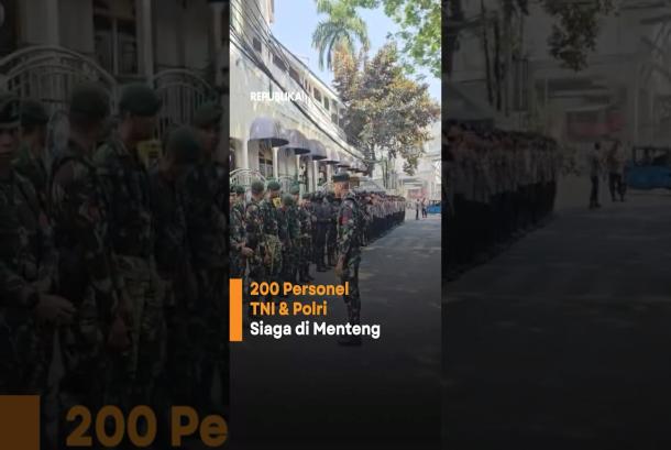 Bentrokan Maut di Menteng 200 Personel Gabungan TNIPolri Disiagakan