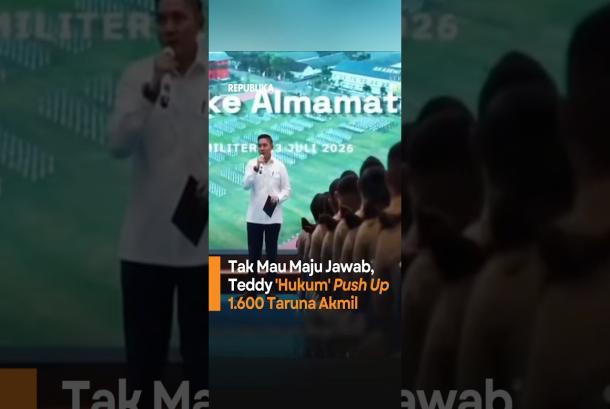 Tak Mau Maju Jawab Teddy Hukum Push Up 1600 Taruna Akmil
