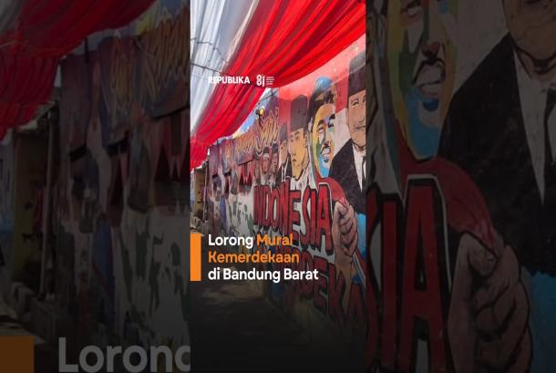Kampung Rancabali Disulap Jadi Lorong Mural Kemerdekaan