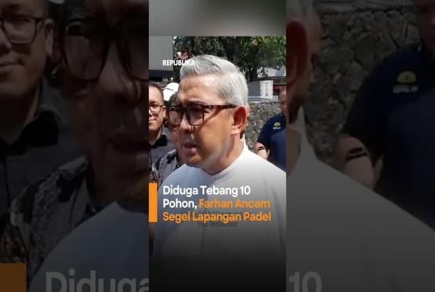 Diduga Tebang 10 Pohon Farhan Ancam Segel Lapangan Padel