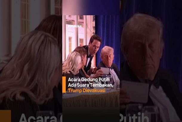 Acara Gedung Putih Ada Suara Tembakan Trump Dievakuasi