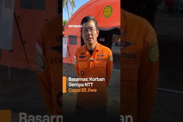 Basarnas Korban Gempa NTT Capai 83 Jiwa