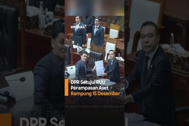 DPR Setujui RUU Perampasan Aset Rampung 15 Desember
