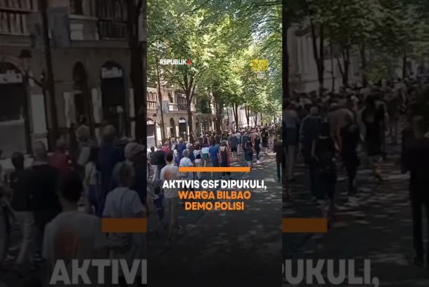 Aktivis GSF Dipukuli Warga Bilbao Demo Polisi