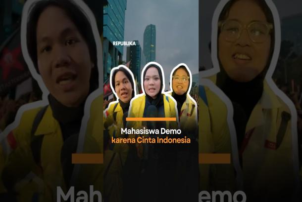 Mahasiswa Demo karena Cinta Indonesia