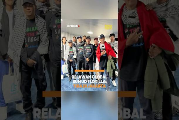 Relawan Global Sumud Flotilla Tiba di Jakarta