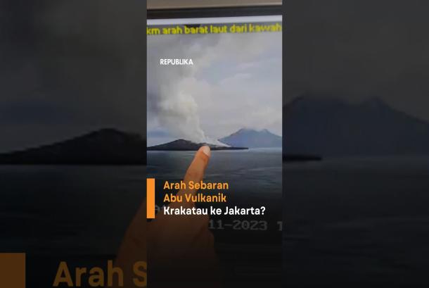 Arah Sebaran Abu Vulkanik Krakatau ke Jakarta