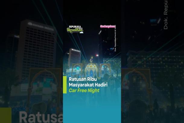 Takbiran di Car Free Night Bundaran HI