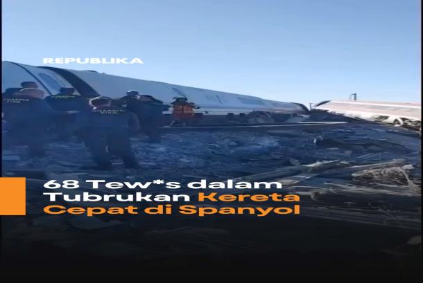 68 Tewas dalam Tubrukan Kereta Cepat di Spanyol