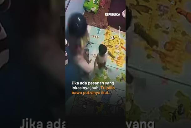 Ayah Tunggal Pasang CCTV Demi Pantau Anak Saat Ngeojol