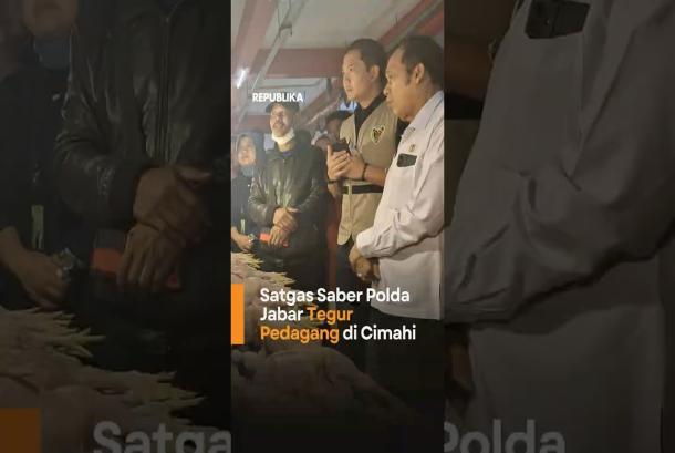Jelang Ramadhan Harga Pangan Naik Satgas Saber Polda Jabar Tegur Pedagang di Cimahi