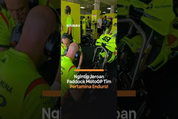 Ngintip Jeroan Paddock MotoGP Tim Pertamina Enduro