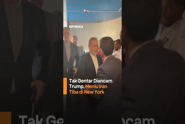 Tak Gentar Diancam Trump Menkeu Iran Tiba di New York