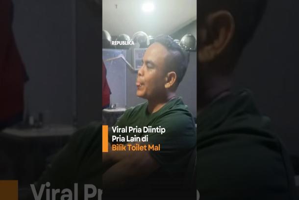 Viral Pria Diintip Pria Lain di Bilik Toilet Mal