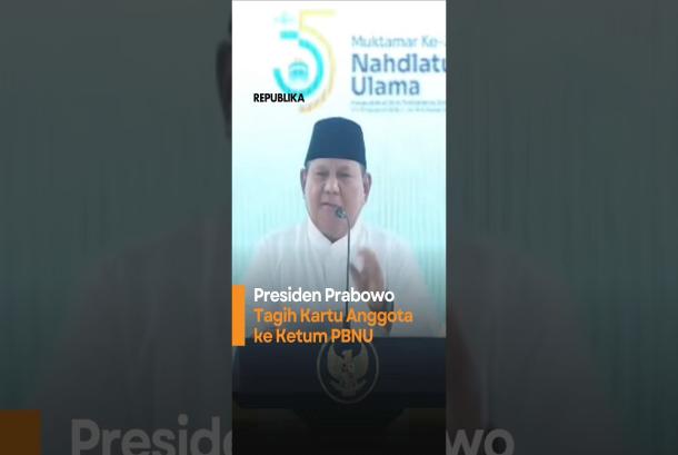 Presiden Prabowo Tagih Kartu Anggota ke Ketum PBNU