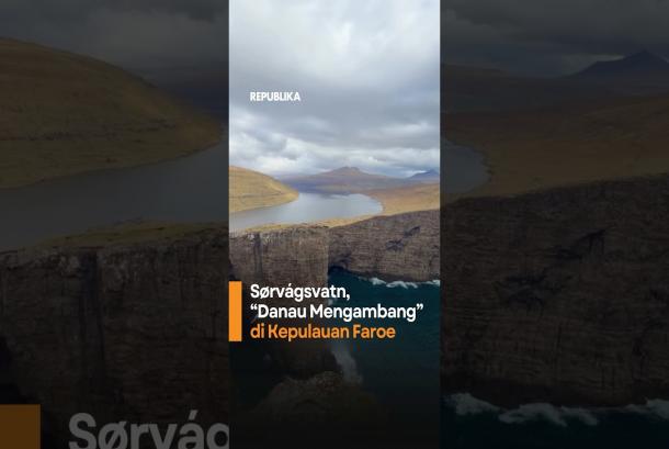 Srvgsvatn Danau Mengambang di Kepulauan Faroe