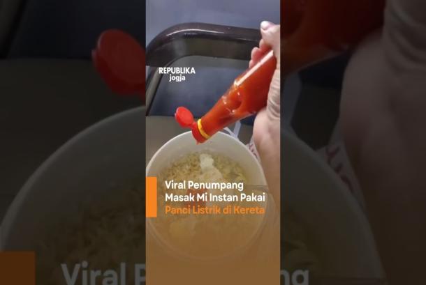 Viral Penumpang Masak Mi Instant Pakai Panci Listrik di Kereta
