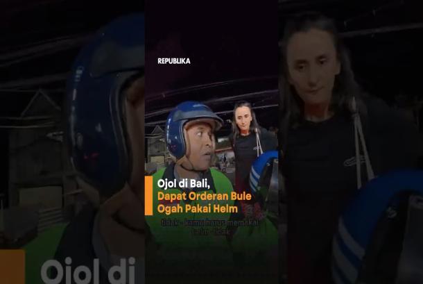 Bule Tak Mau Cancel Order Ojol di Bali dan Tak Mau Berangkat Pakai Helm