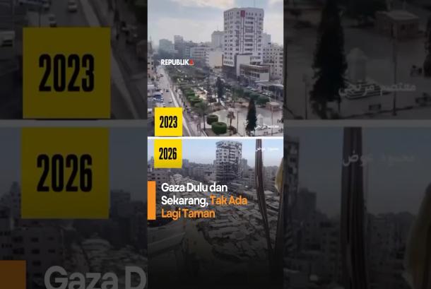 Gaza Dulu dan Sekarang Tak Ada Lagi Taman